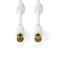 Nedis Coax Cable 100dB IEC (Coax) Male to IEC (Coax) Female 1m White - CSBW40015WT10