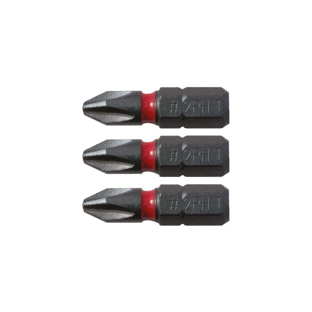 CK Tools Blue Steel Impact Screwdriver Bit 25mm PH2 Card of 3 T4560 PH2D