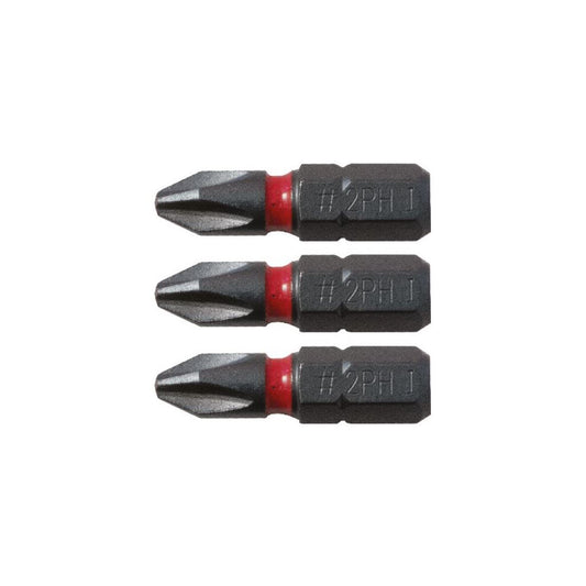 CK Tools Blue Steel Impact Screwdriver Bit 25mm PH2 Card of 3 T4560 PH2D