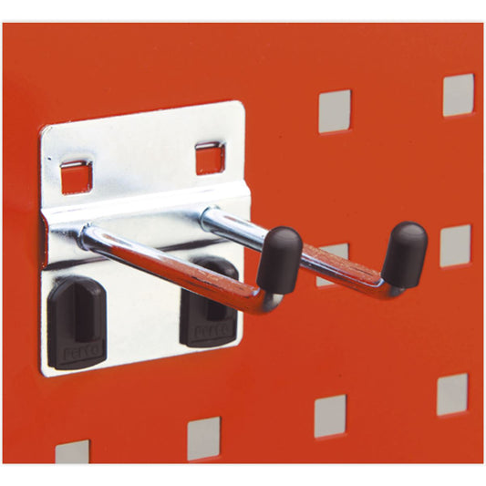 Sealey Double Prong Hook 6 x 25mm Angled End Pack of 5 TTS20