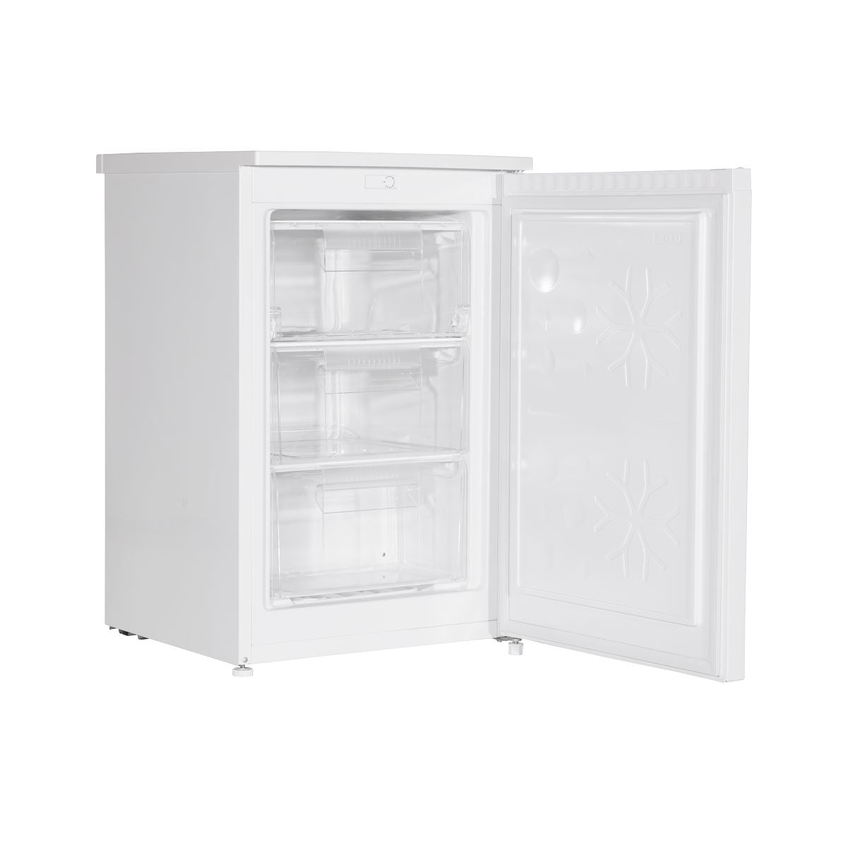 Baridi 55cm Undercounter Freezer with Adjustable Thermostat 85L - White DH250