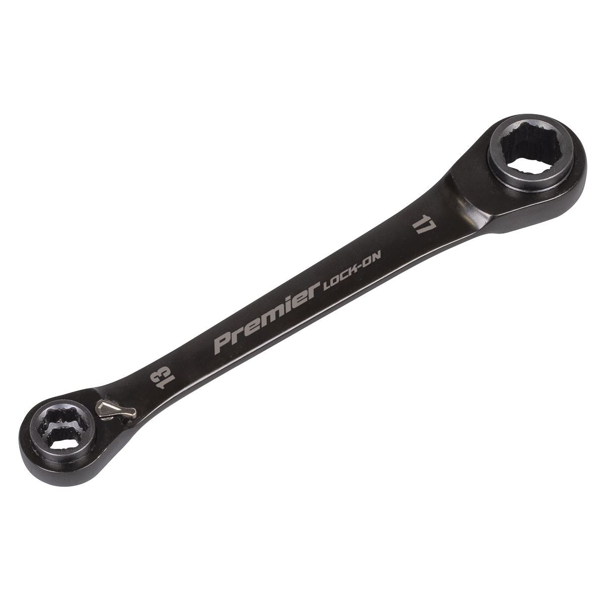 Sealey Premier Black 4-in-1 Reversible Lock-On� Ratchet Ring Spanner AK63923