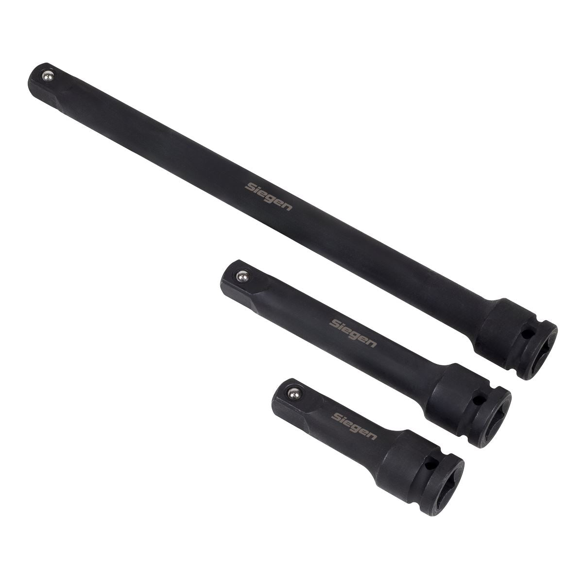 Sealey Siegen Impact Extension Bar Set 1/2"Sq Drive 3pc S01322