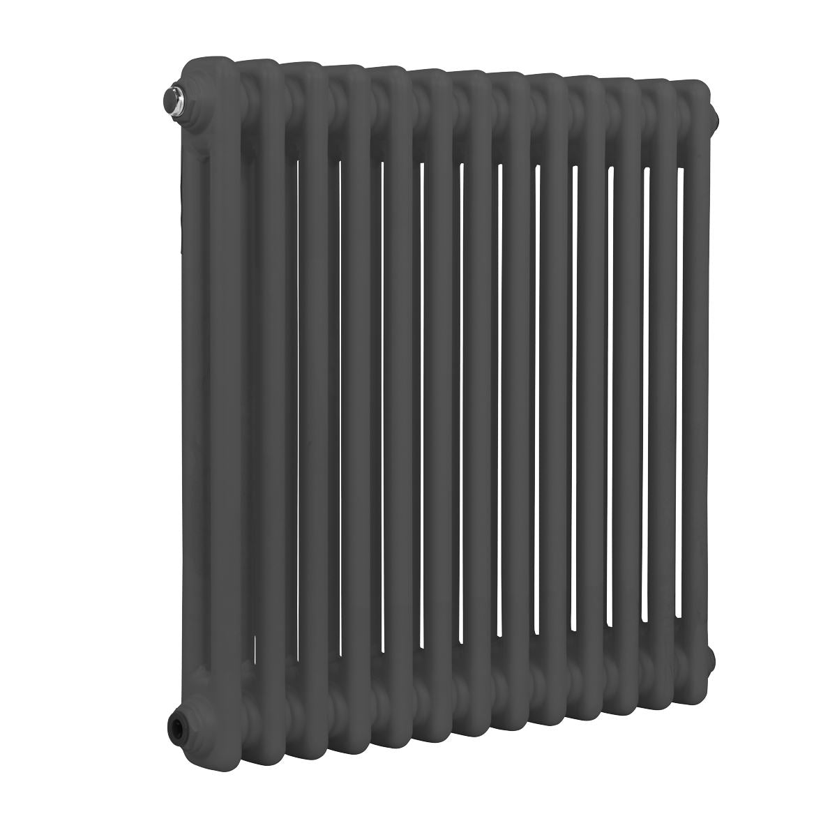Baridi Horizontal Traditional 2 Column Radiator 600 x 607mm � Anthracite DH357