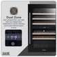 Baridi 57 Bottle Dual Zone Wine Fridge & Cooler 60cm DH118