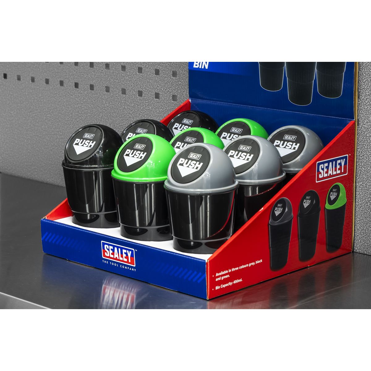 Sealey Vehicle Cup Holder Bin � Display Box of 9 VS09