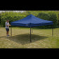 Dellonda Premium 3 x 3m Pop-Up Gazebo, PVC Coated, Water Resistant Fabric, Supplied with Carry Bag, Rope, Stakes & Weight Bags - Blue Canopy DG131
