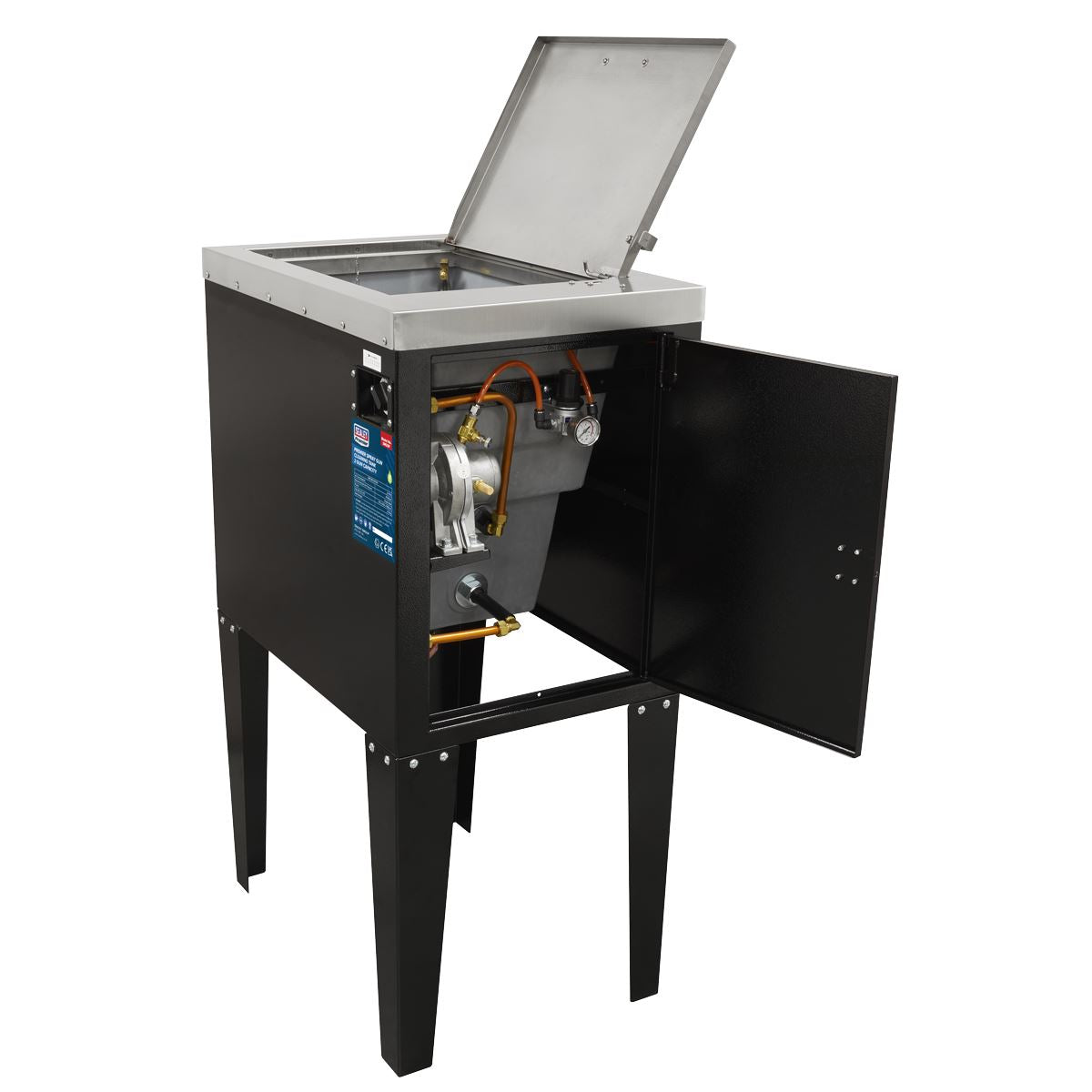 Sealey Premier Sealey Premier Spray Gun Cleaning Tank 2 Gun Capacity SM23P