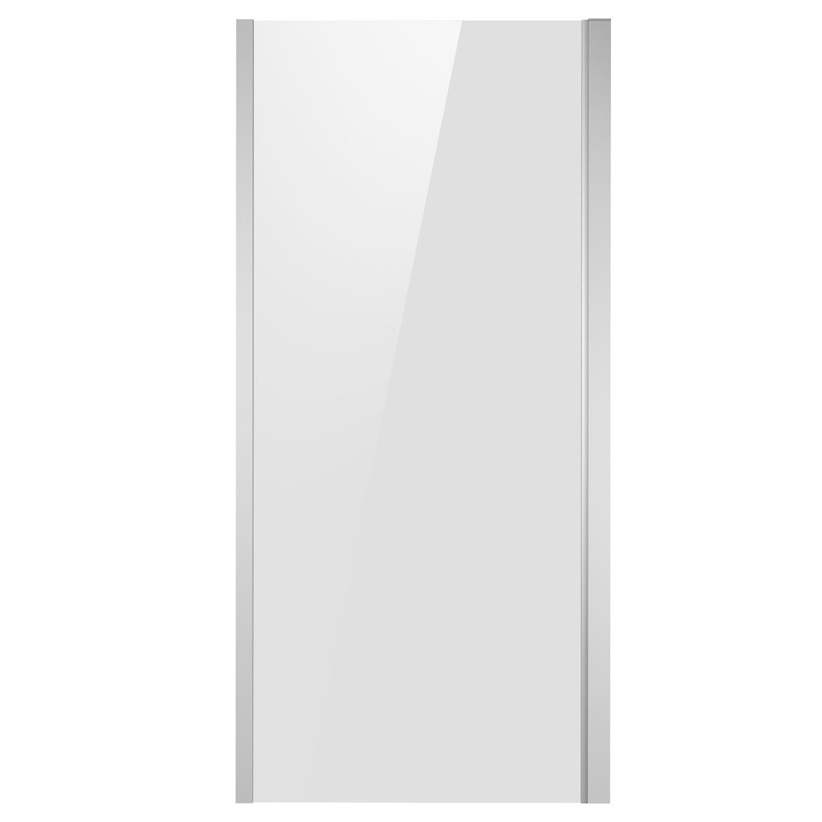 Baridi Side Panel for Sliding Shower Doors, 6mm Tempered Glass - Chrome DH296