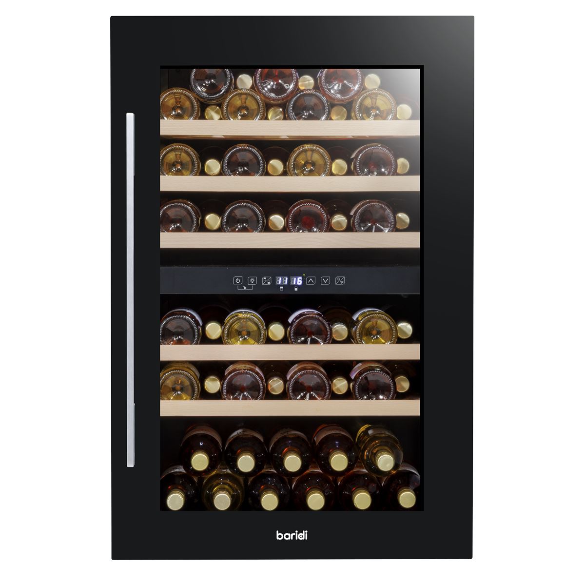 Baridi 57 Bottle Dual Zone Wine Fridge & Cooler 60cm DH118