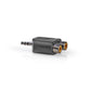 Nedis Stereo Audio Adapter 3.5mm Male to 2x RCA Female 10 pieces Black