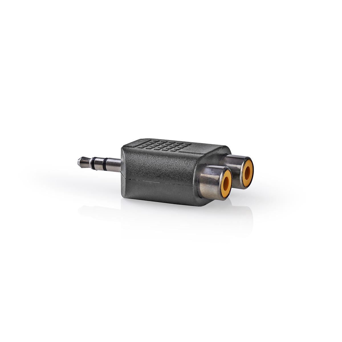 Nedis Stereo Audio Adapter 3.5mm Male to 2x RCA Female 10 pieces Black