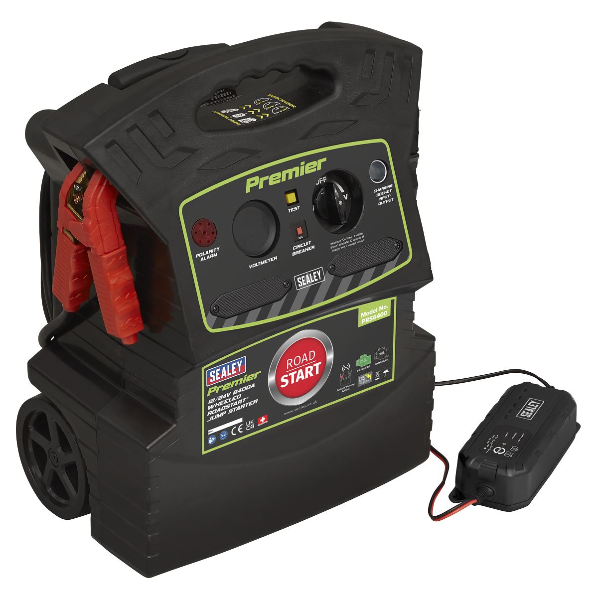 Sealey Premier 12/24V 6400A Wheeled RoadStart� Jump Starter PRS6400