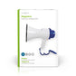 Nedis Megaphone 10W 250m Range Built-in Microphone White/Blue MEPH150WT