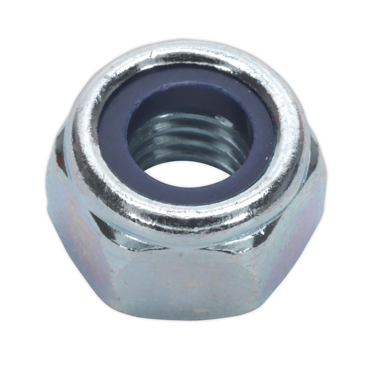 Sealey Nylon Locknut M10 Zinc Pack of 100 NLN10