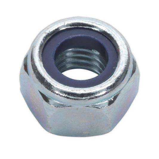 Sealey Nylon Locknut M10 Zinc Pack of 100 NLN10