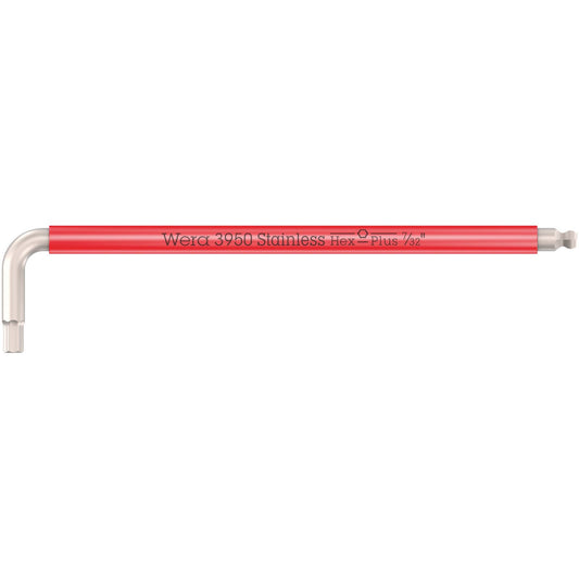Wera 3950 Spkl Stainless Steel Multicolour Hex Key 7/32"  022855