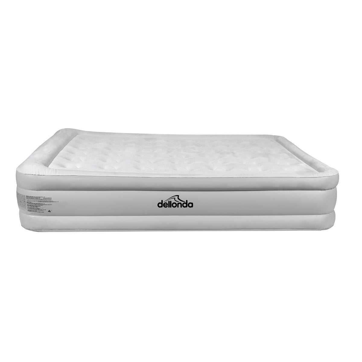 Sealey Dellonda, Queen, Inflatable High Raised Flocked Air Bed, with Removable Rapid-Air Electric Pump, Carry Bag, Self Inflation/Deflation and Coil Beam Construction, For Home and Camping, 203x157x47cm, DL145 DL145