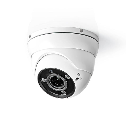 Nedis CCTV Security Camera 1080p Night vision 30m Mains Powered Black/White