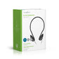 Nedis Wired Headphones 2.1m Round Cable On-Ear Black - HPWD1105BK