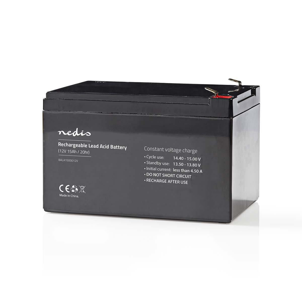 Nedis Rechargeable Lead-Acid Battery 12V 15000mAh 151 x 98 x 95mm BALA1500012V