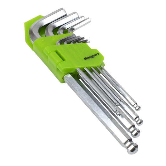 Sealey Hey Key Set Ball-End Long 9pc - Metric S01260