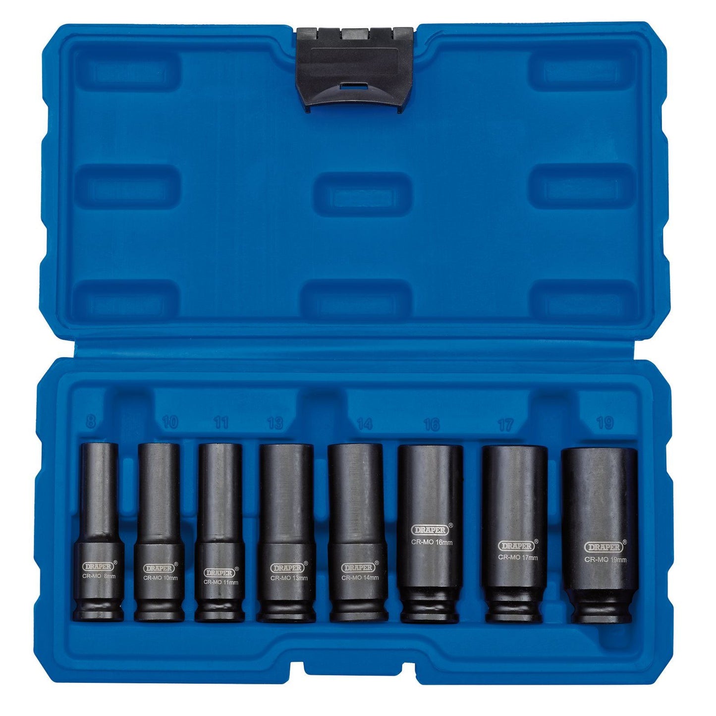 Draper 83090 8pc 3/8" Sq Drive Impact Socket Set Metric Deep 409D/8/mm Garage