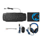 Gaming Combo Kit 4-in-1 Keyboard, Headset, Mouse & Mouse Pad US  Layout - GCK41100BKUS