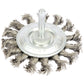 Draper 75mm Twisted Wire Wheel Grinder Heavy Duty metal removes rust and paint - 41434
