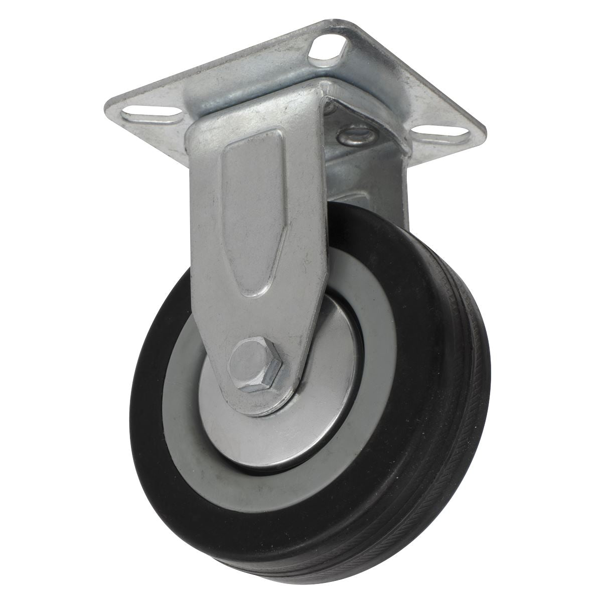 Sealey Castor Wheel Fixed Plate 75mm SCW175FP