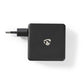 Nedis Wall Charger 3.0A USB/USB-C Power Delivery 45W Black WCPD45W100BK