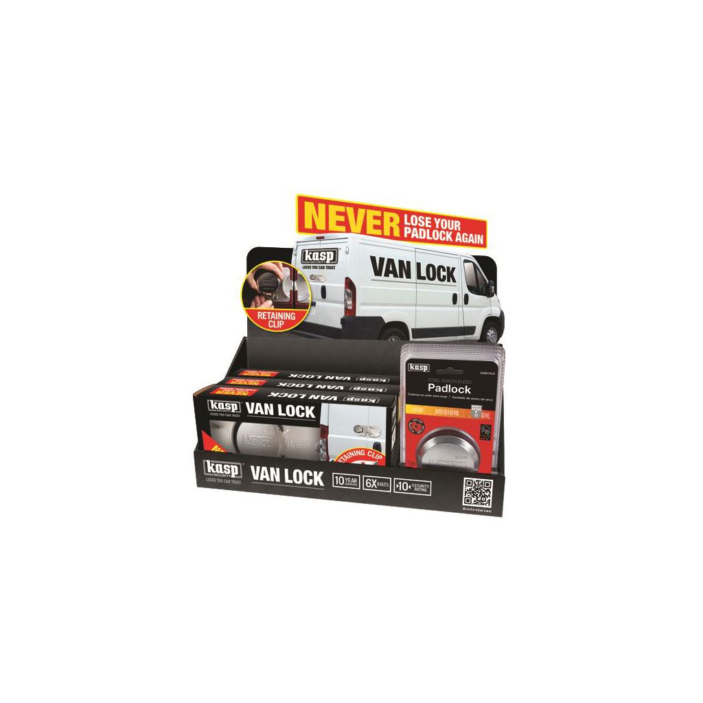 Kasp Van Lock & Hasp With Bracket K50073ACB