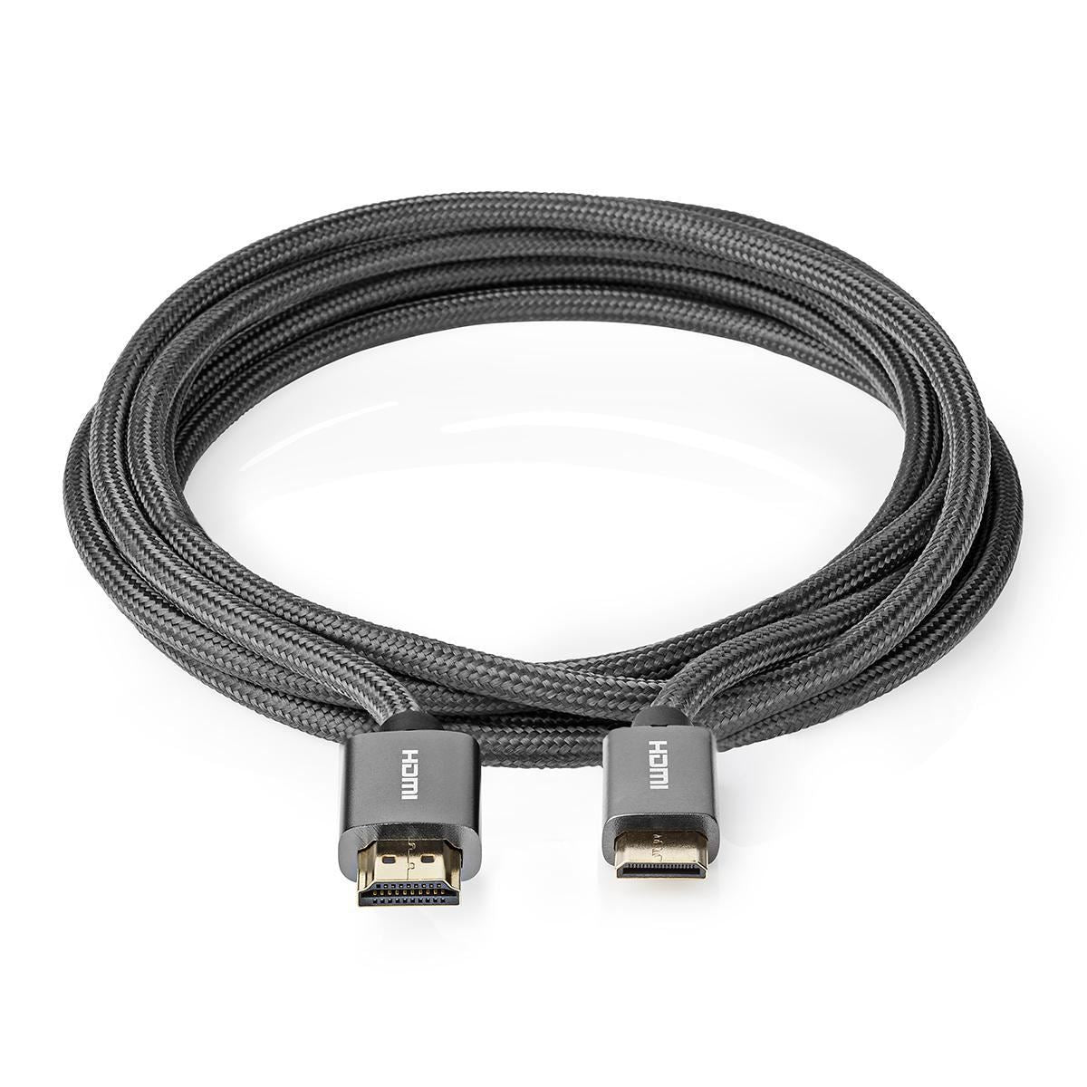 Nedis High Speed HDMI Cable HDMI Connector to HDMI Mini Connector Gun Metal Grey - CVTB34500GY20