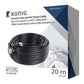 Konig Security coax cable RG59 and DC power 20m - CCTVCA10BK200