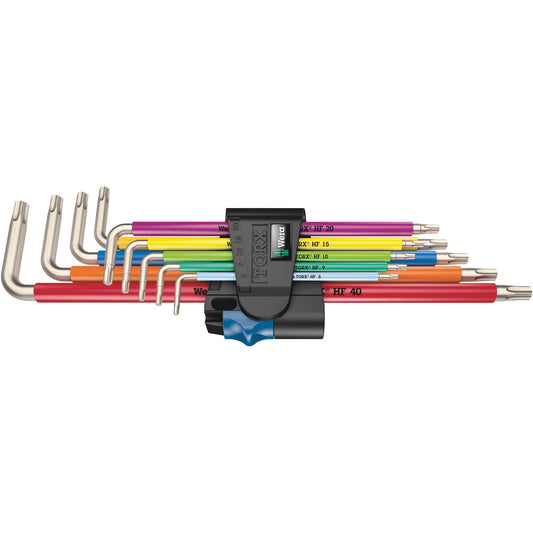 Wera 3967/9 TX Sxl Multicolour Hf Stainless 1 L-Key Set Long 9Pc 022689