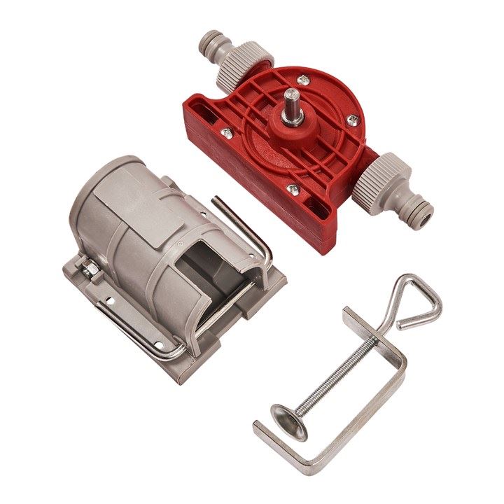 Drill Powered Pump+Clamp Holder Pond Flood Waste Water Cleaning Attachment - V2375