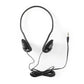 Nedis Wired Headphones 2.1m Round Cable On-Ear Black - HPWD1105BK