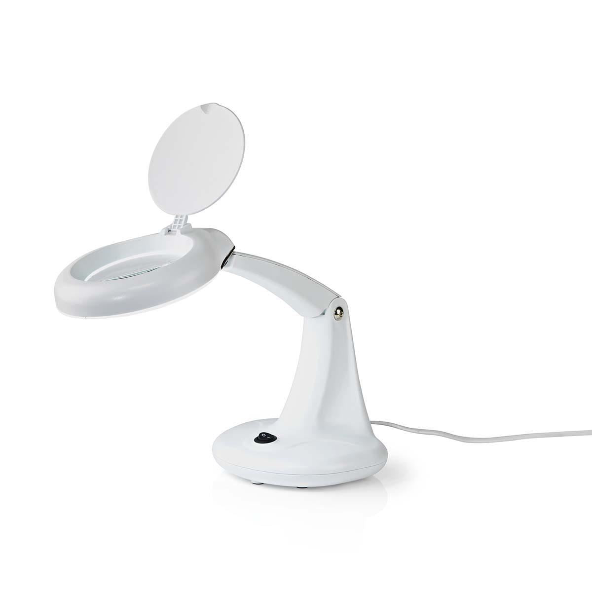 Nedis Magnifier Table Lamp 12W 6400K White MAGL12WWT
