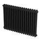 Baridi Horizontal Traditional 2 Column Radiator 600 x 832mm � Black DH363