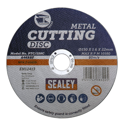 Sealey Cutting Disc 150 x 1.6mm 22mm Bore PTC/150C