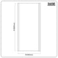 Baridi Side Panel for Sliding Shower Doors, 6mm Tempered Glass - Chrome DH296