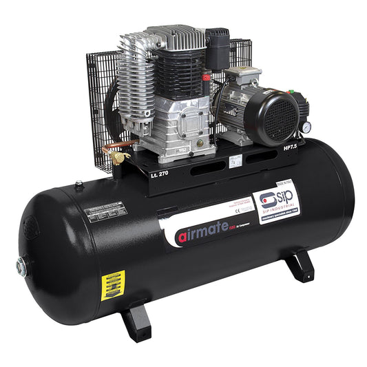 SIP Industrial ISBD7.5/270 270ltr Industrial Electric Compressor