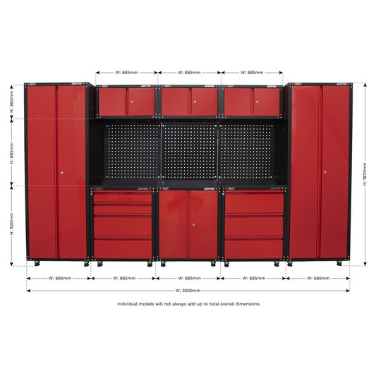 Sealey American Pro 3.3m Storage System APMS80COMBO1