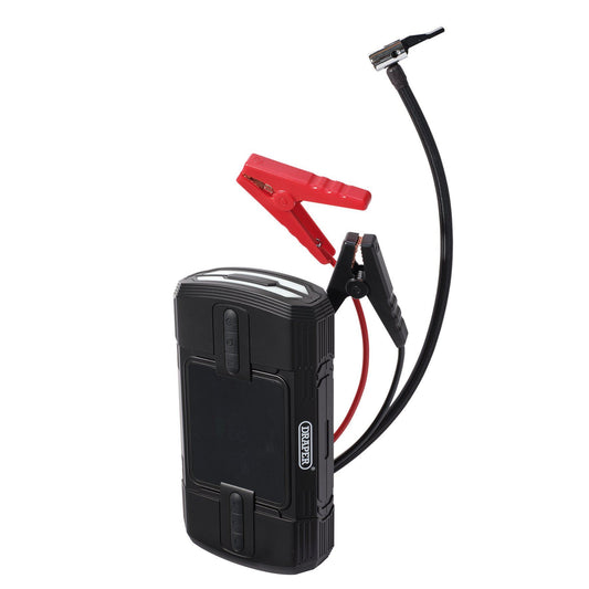 Draper 12V Lithium Jump Starter and Tyre Inflator, 1200A