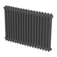 Baridi Horizontal Traditional 2 Column Radiator 600 x 832mm � Anthracite DH358