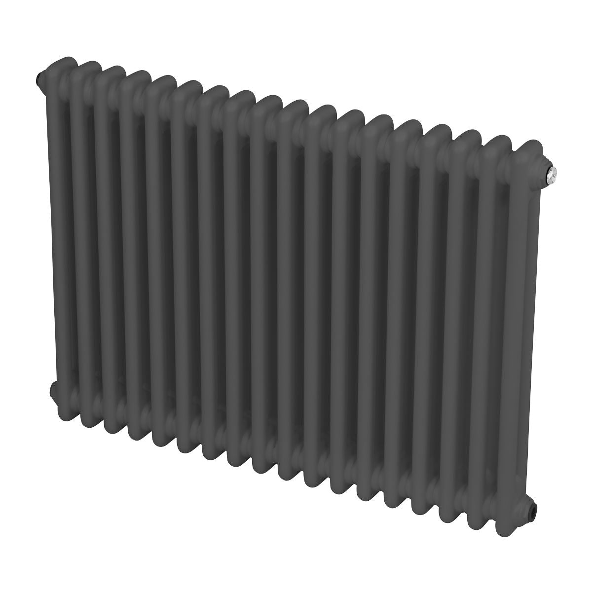 Baridi Horizontal Traditional 2 Column Radiator 600 x 832mm � Anthracite DH358