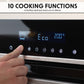 Sealey Baridi 60cm Built-In Fan Assisted, Single, Integrated 10 Function Electric Oven, Touchscreen Controls, 72L Capacity, Black/Stainless Steel DH200