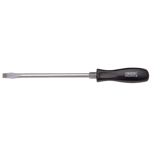 Draper 1x 9.5mmx200mm Plain Slot Mechanics Screwdriver Professional Tool 19531