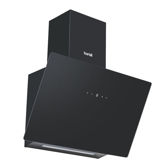 Baridi Angled Chimney Cooker Hood with Touch Controls & Carbon Filters 60cm