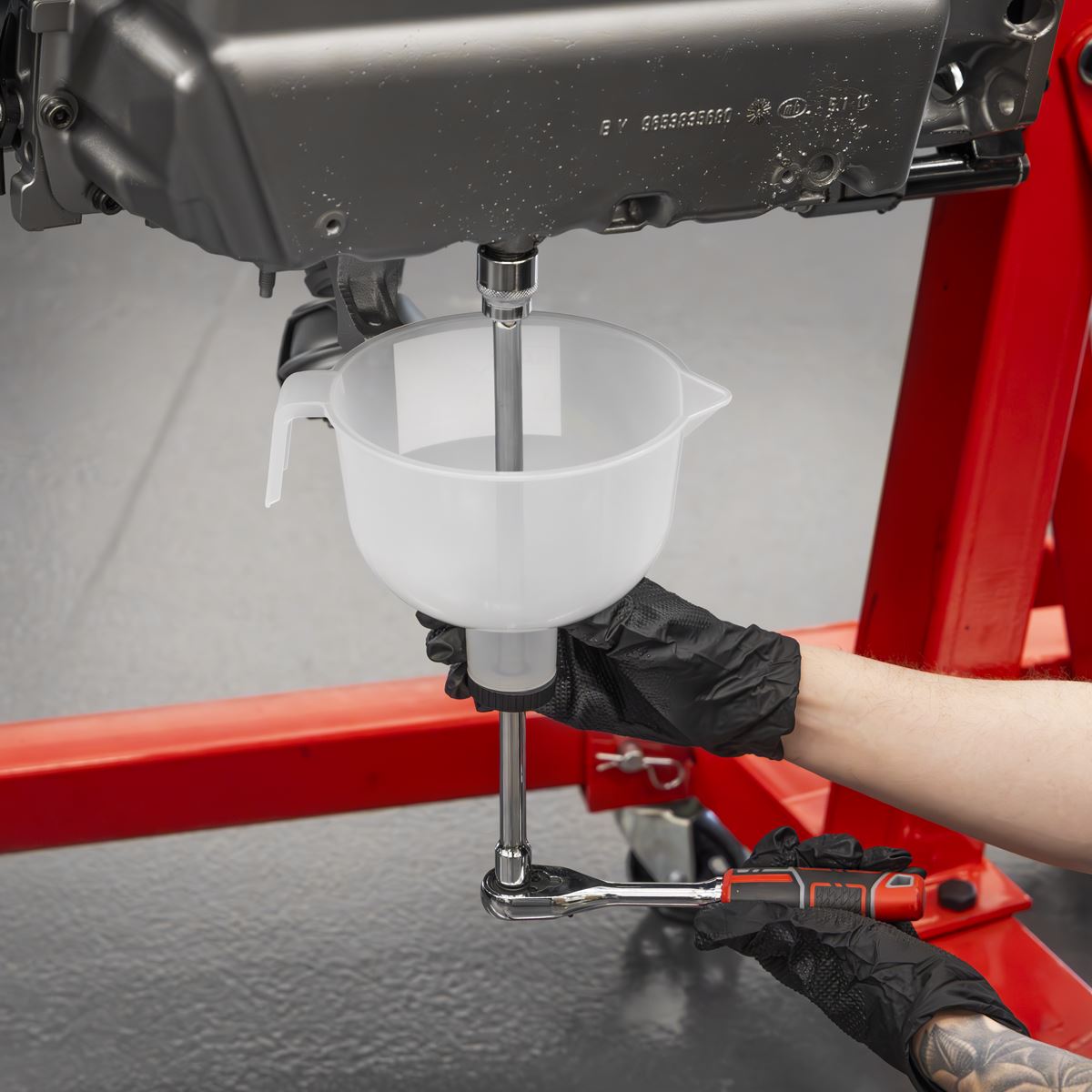 Sealey Oil Capture Extension Funnel Set VS409